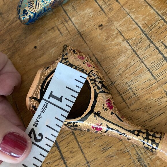 VTG Hand Painted Wooden Colorful Birds Napkin Holders Mache Composition Set Of 4 - Picture 10 of 10